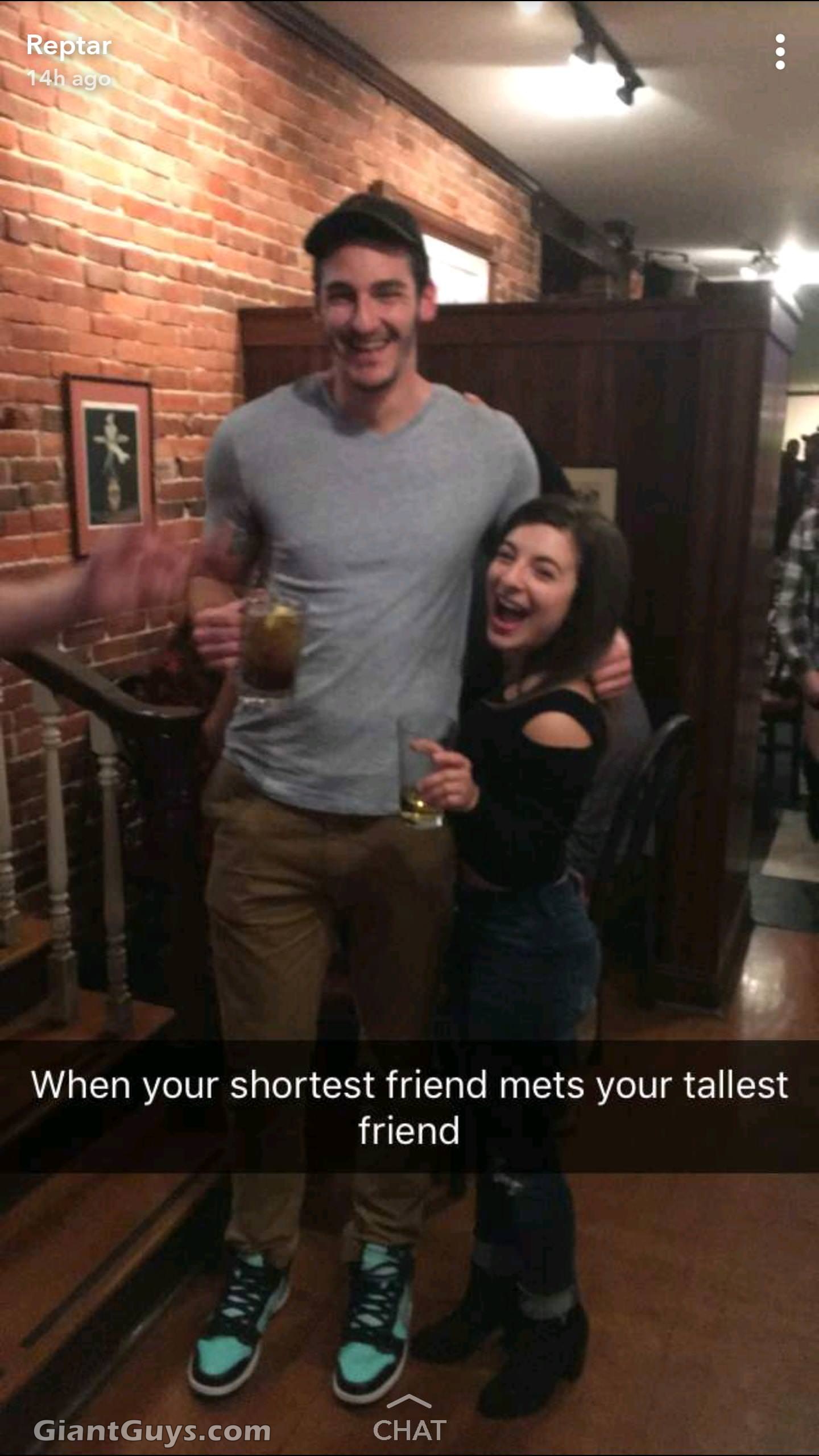 When your shortest friend meets your tallest friend